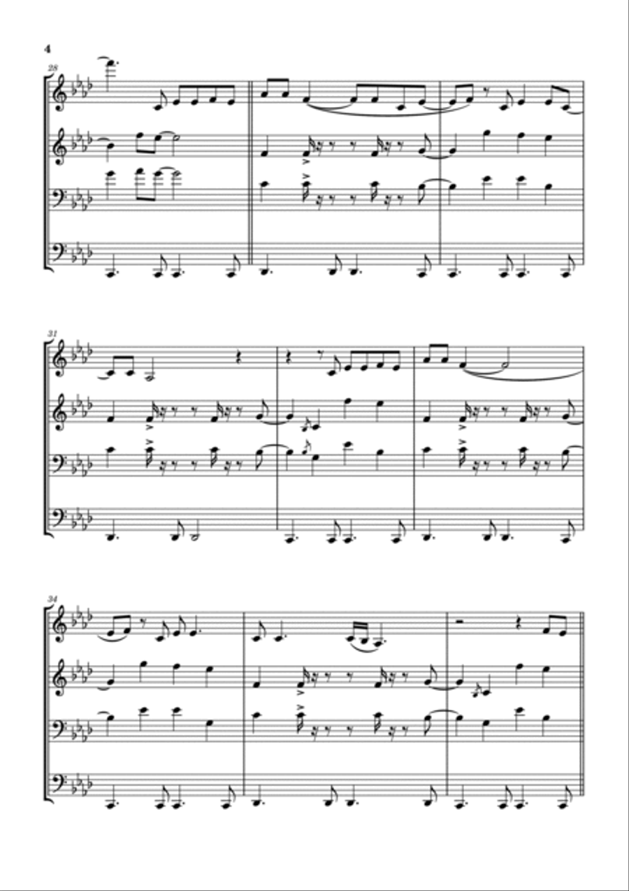 Lotta Love Lotta Love Brass Ensemble scores gallery preview page 5