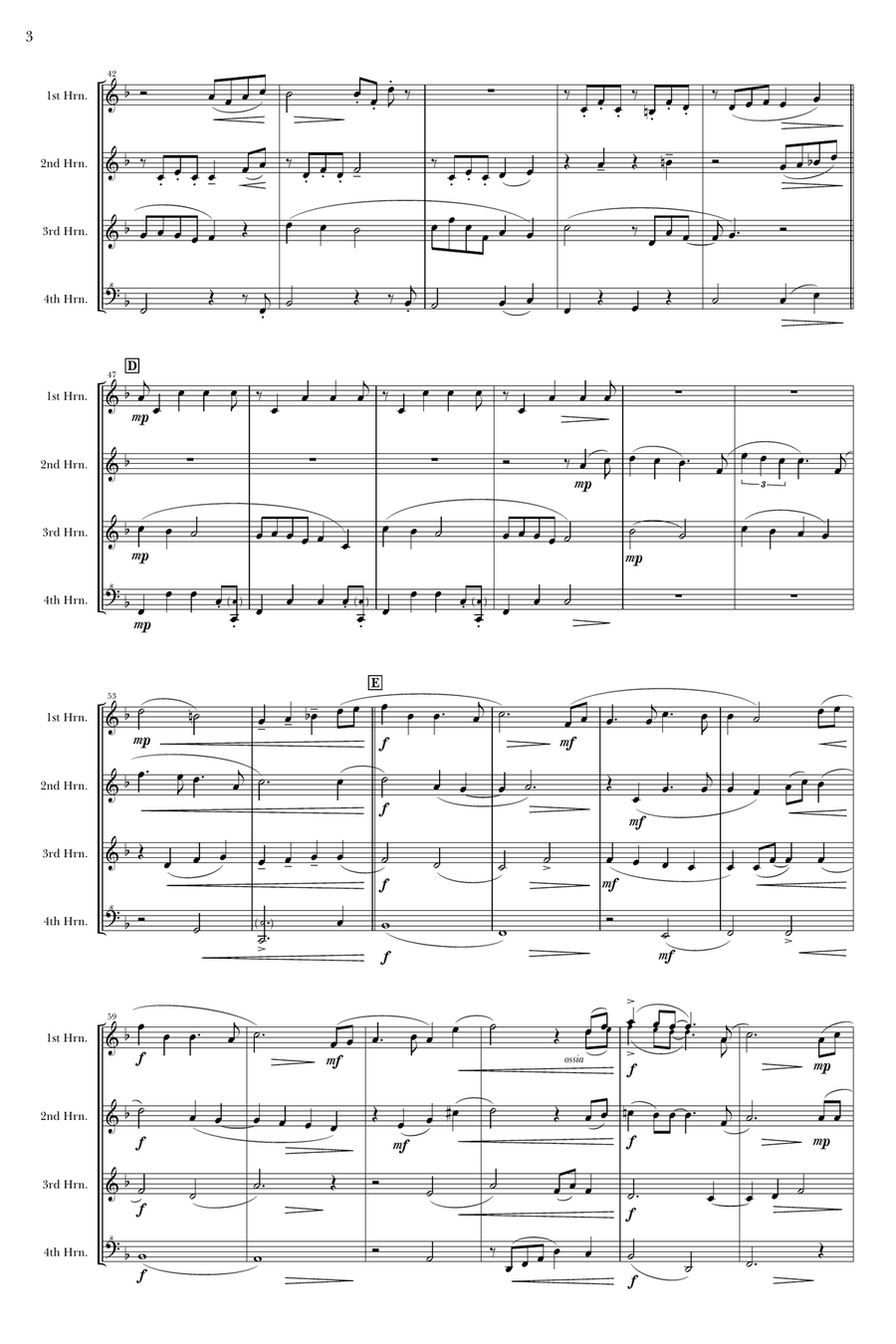 I See The Light Brass Quartet scores gallery preview page 3
