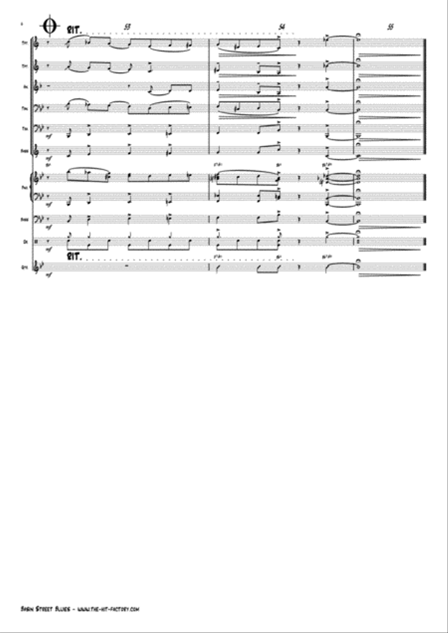 Basin Street Blues Horn scores gallery preview page 6