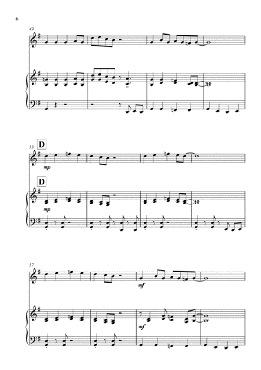 Old Joe Clark - Jazz Arrangement for Violin and Piano Violin Solo scores gallery preview page 6