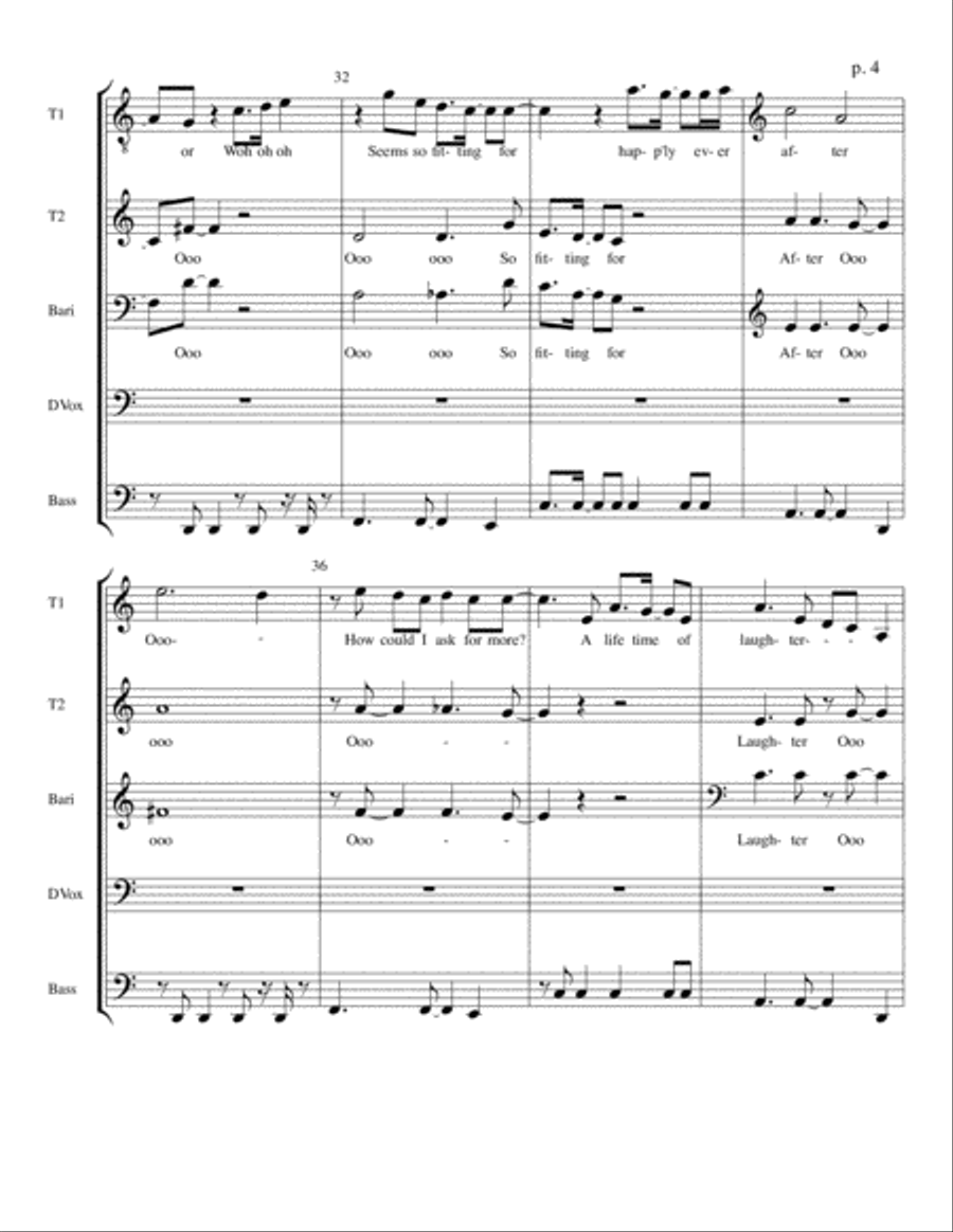 Death Of A Bachelor 4-Part scores gallery preview page 4