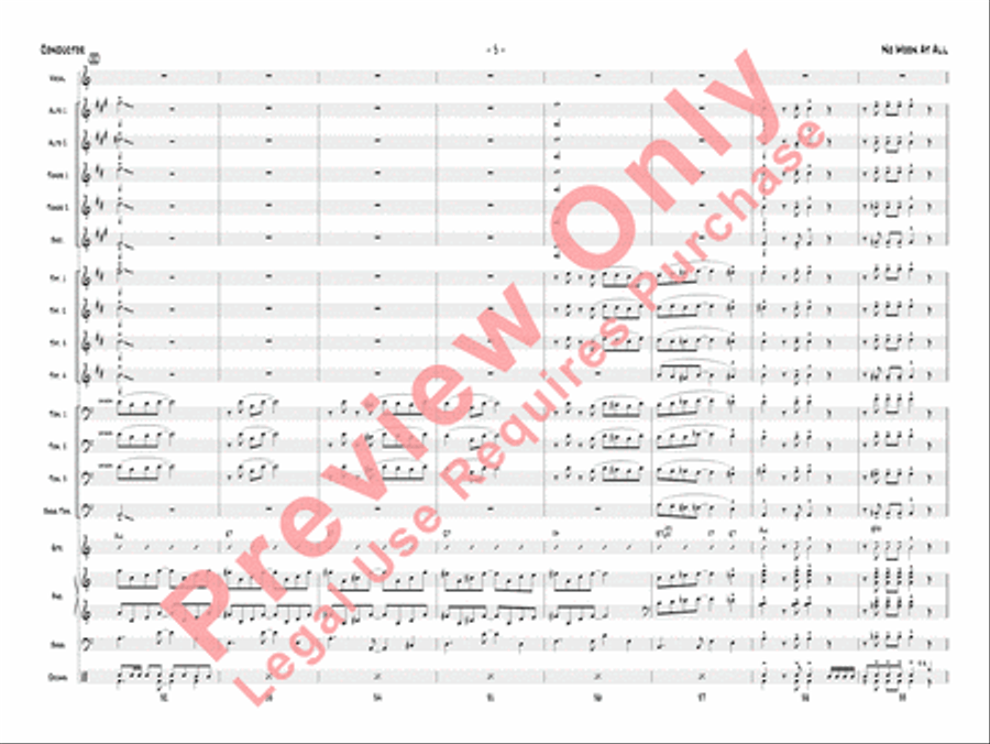 No Moon at All Jazz Ensemble scores gallery preview page 8