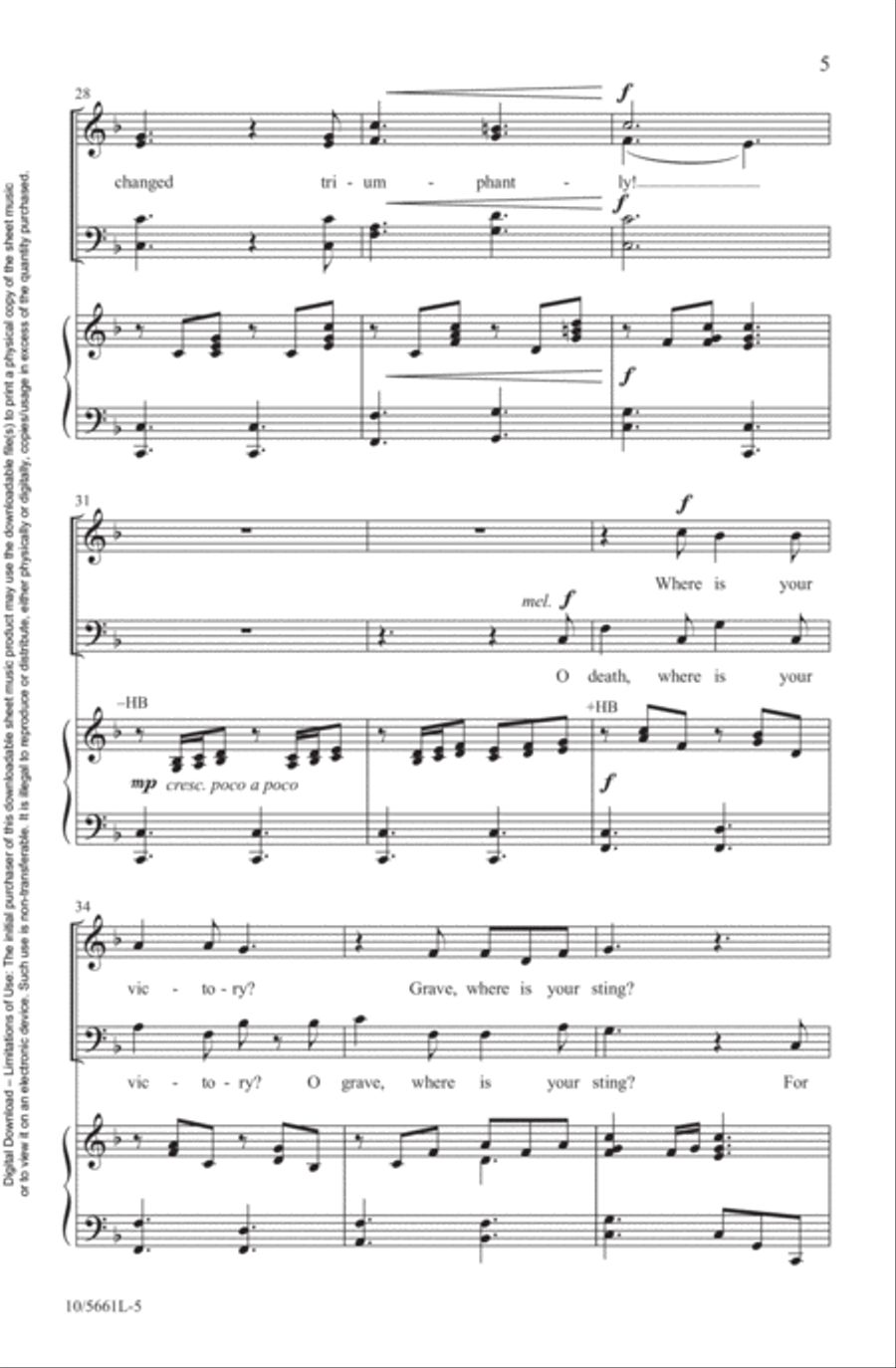 O Praise the Living King! 4-Part scores gallery preview page 5
