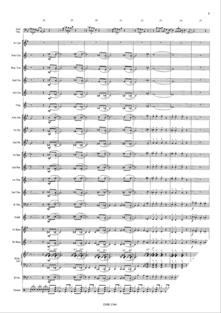 Way Down Blues Way Down Blues Brass Band scores gallery preview page 8