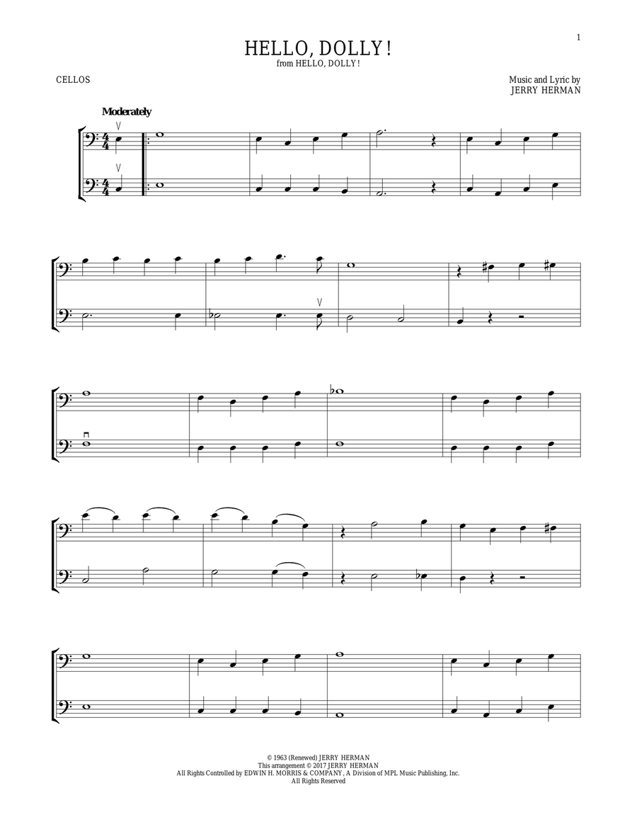 Hello, Dolly! String Duet scores gallery preview page 1