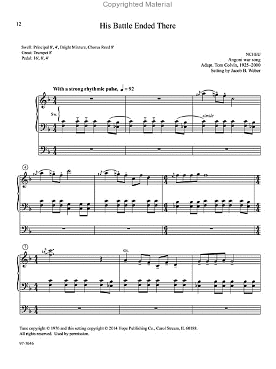 Easter Mosaics Organ scores gallery preview page 5