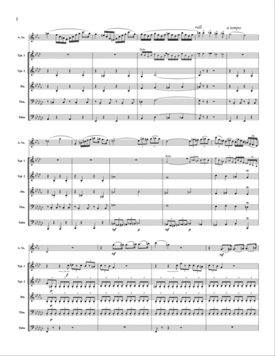 Carnival of Venice Saxophone Solo scores gallery preview page 2
