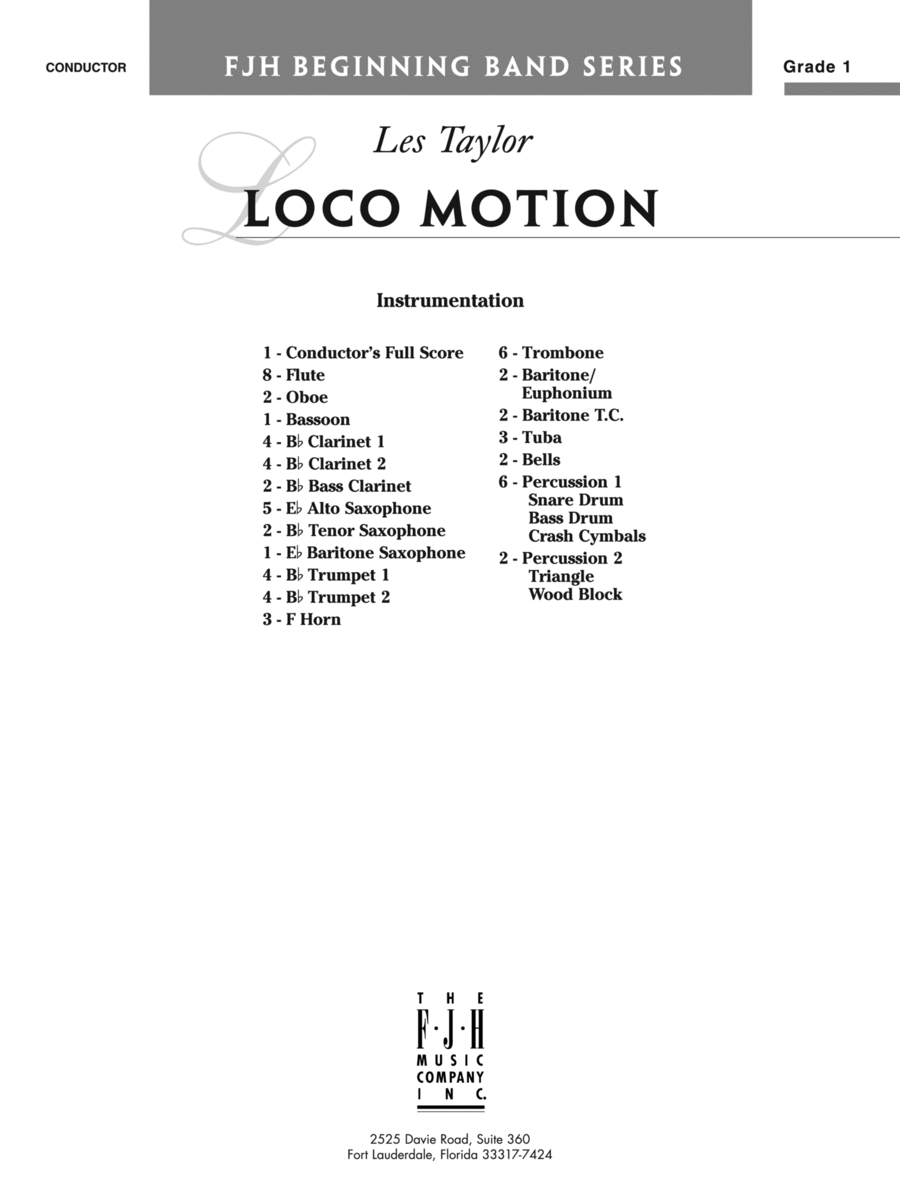 Loco Motion: Score