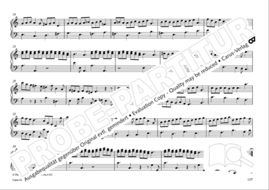 Pastoral music for organ, vol. 2: Germany, Bohemia, Austria, South Tyrol Organ Solo scores gallery preview page 138