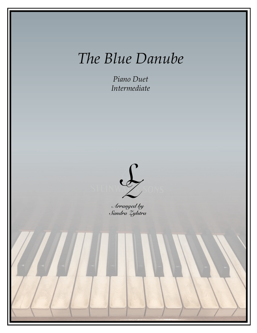 The Blue Danube (1 piano, 4 hand duet) Piano Method scores gallery preview page 1