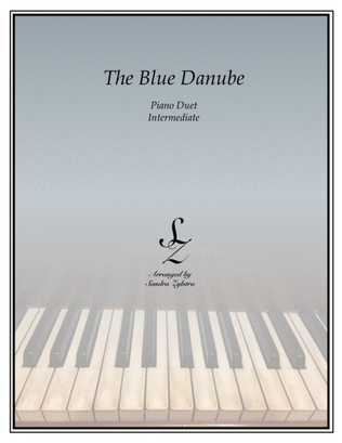 Book cover for The Blue Danube (1 piano, 4 hand duet)