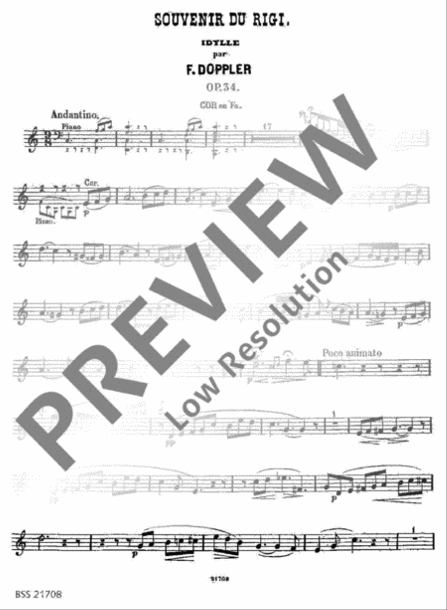 Souvenir du Rigi Flute scores gallery preview page 16