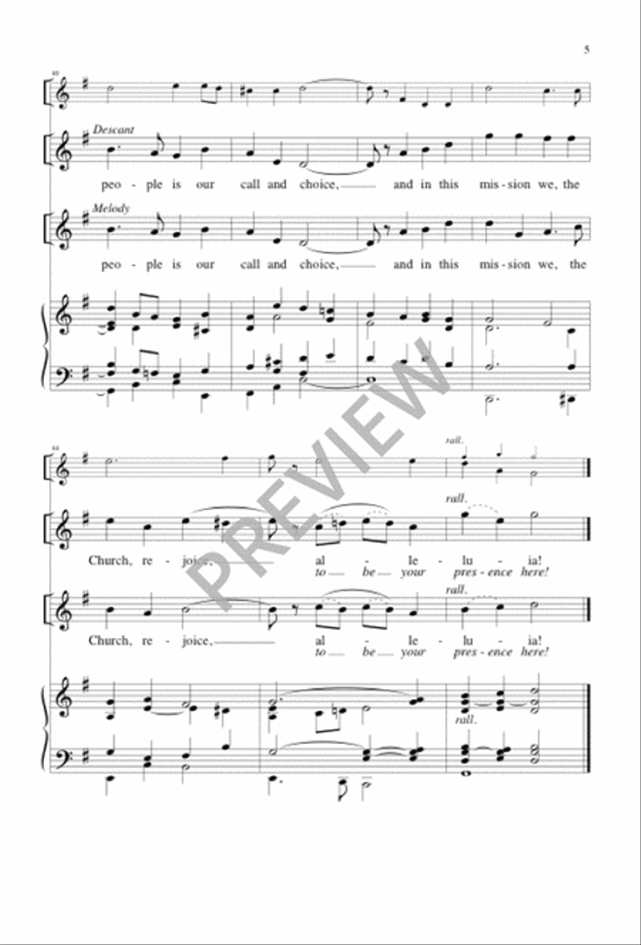 To Be Your Presence 4-Part scores gallery preview page 5