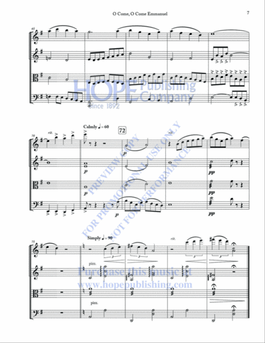 A String Quartet Christmas Vol 2 String Quartet scores gallery preview page 10