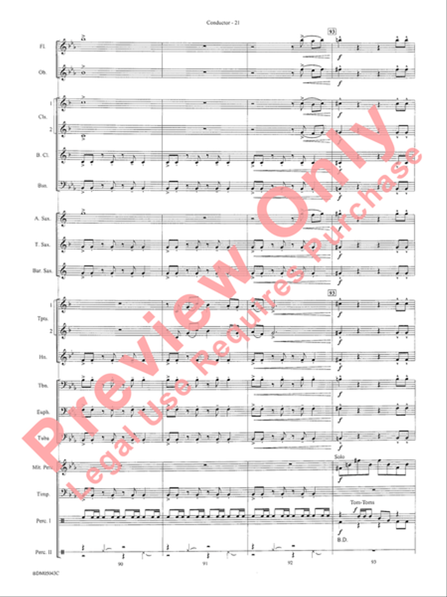 Abaco Overture Abaco Overture Concert Band Methods scores gallery preview page 25
