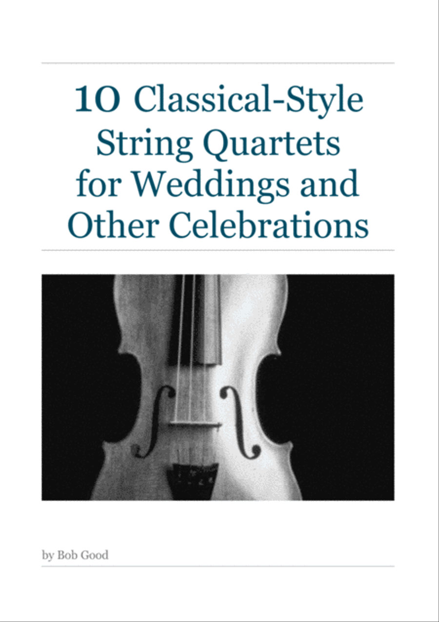 10 Classical Style String Quartets For Weddings And Other Celebrations String Quartet scores gallery preview page 1