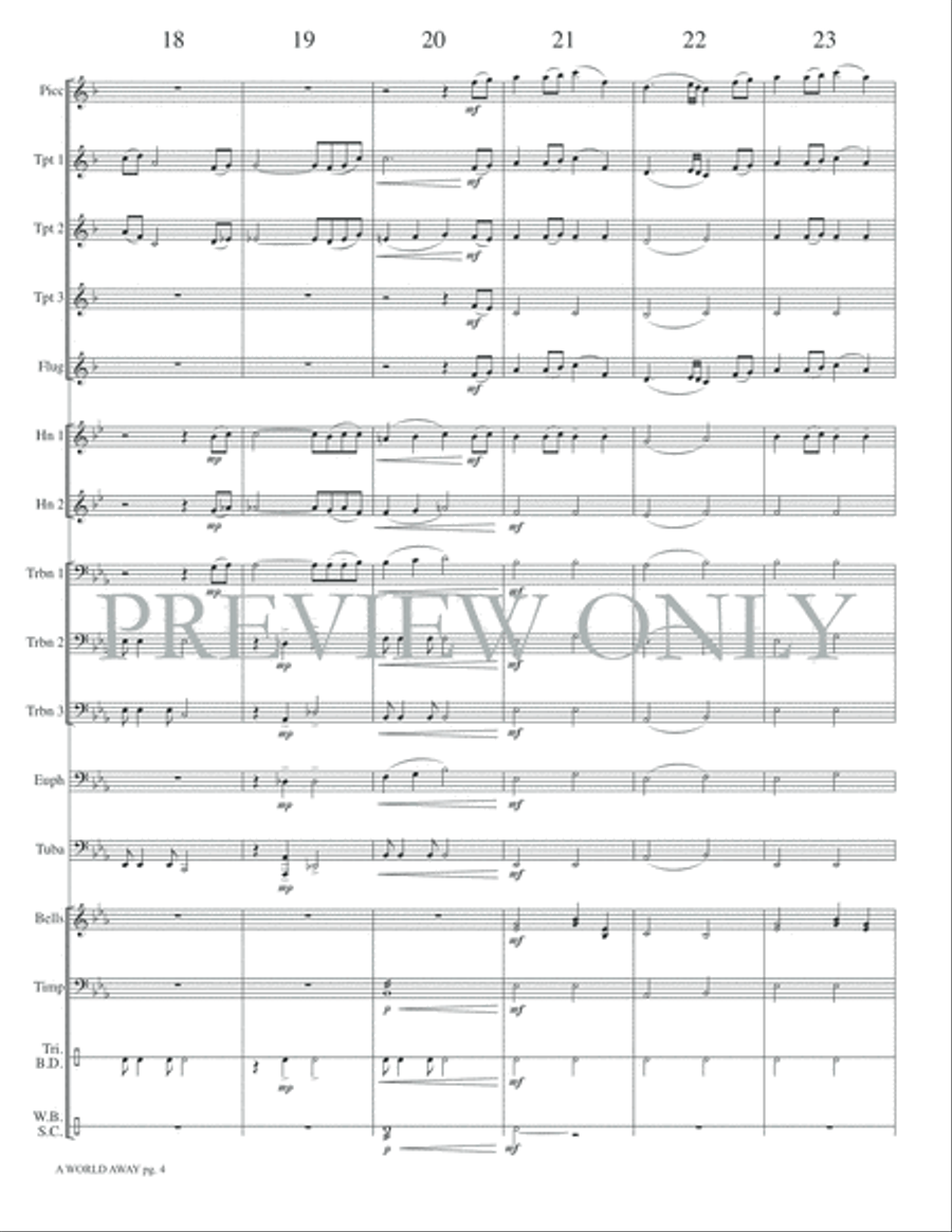 A World Away A World Away Small Ensemble scores gallery preview page 6