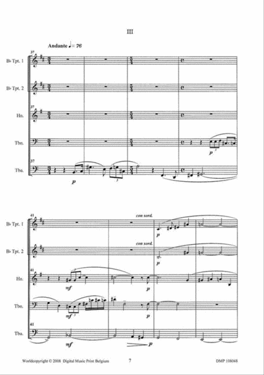 8 Aphorismi 8 Aphorismi Brass Quintet scores gallery preview page 4