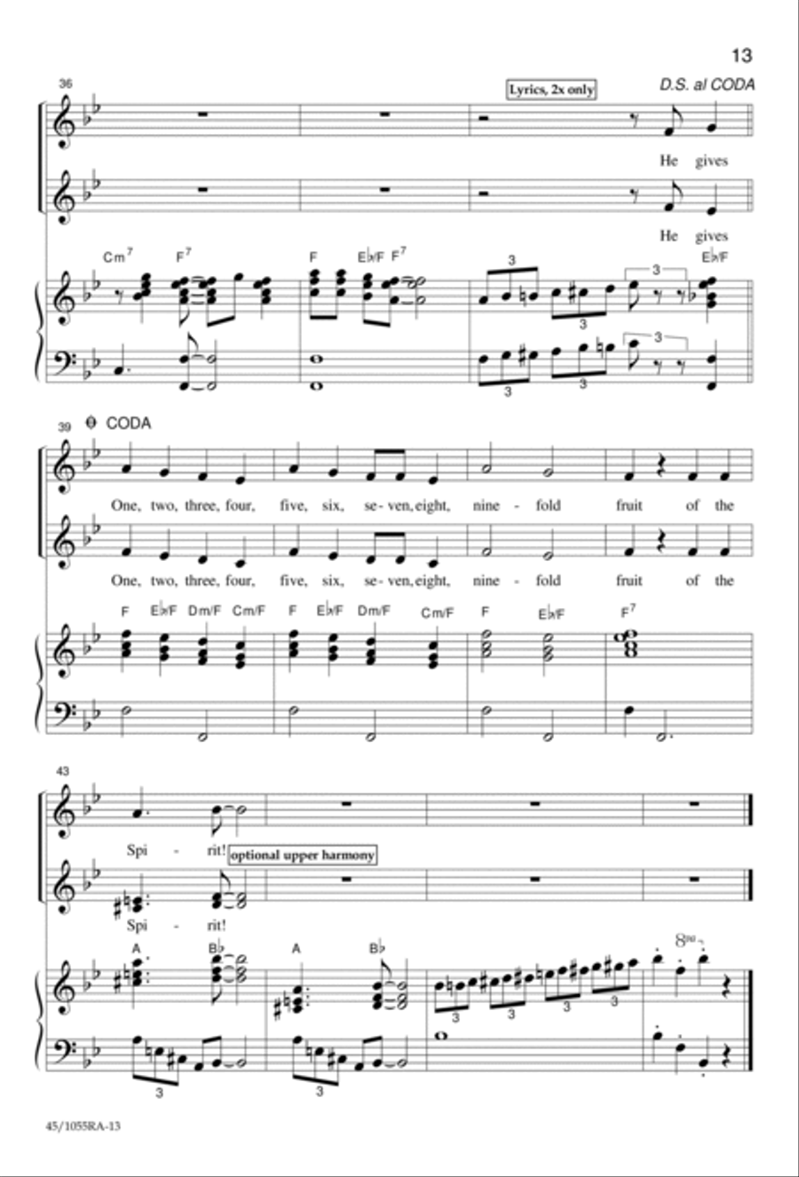 Inside Out (Digital Download) Choir scores gallery preview page 11