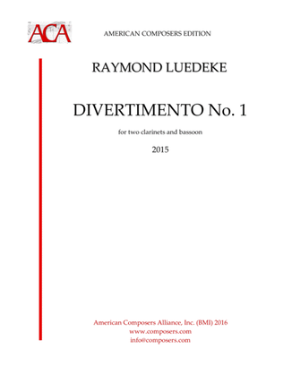 Book cover for [Luedeke] Divertimento No. 1
