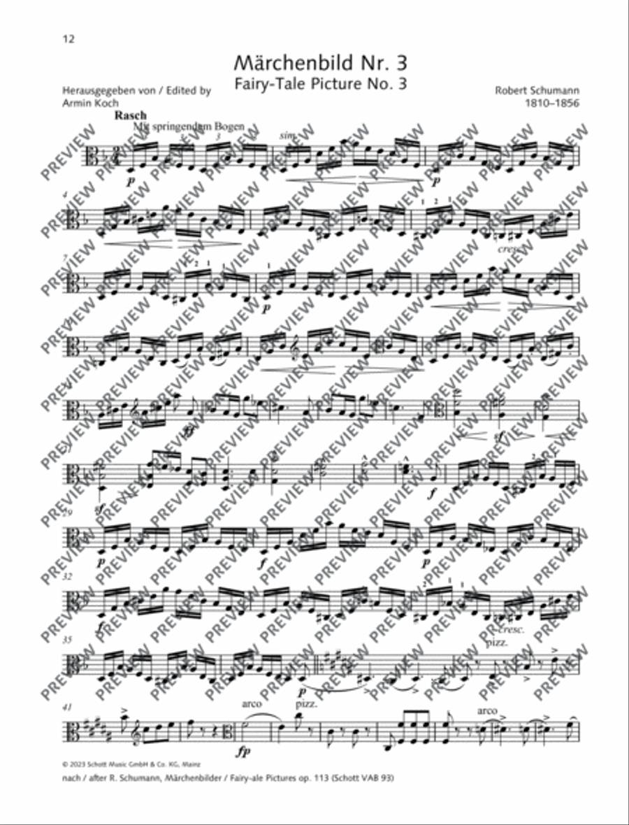 Fairy-Tale Picture No. 3 Piano Accompaniment scores gallery preview page 8