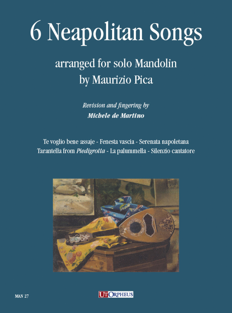 6 Neapolitan Songs arranged for solo Mandolin by Maurizio Pica Mandolin scores gallery preview page 1