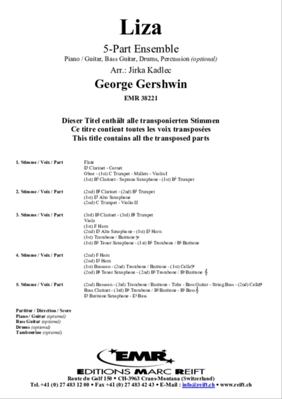 Liza Concert Band scores gallery preview page 2