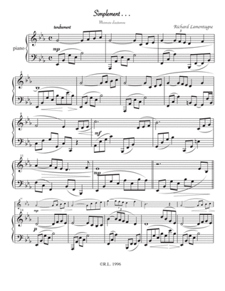 Simplement (flute et piano)