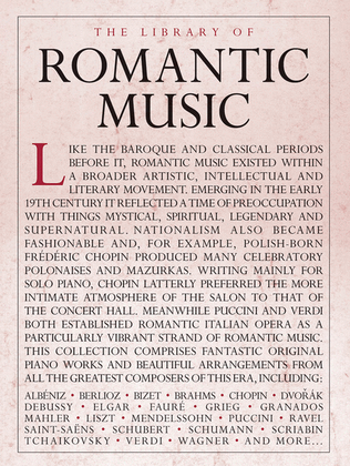 Book cover for The Library of Romantic Music