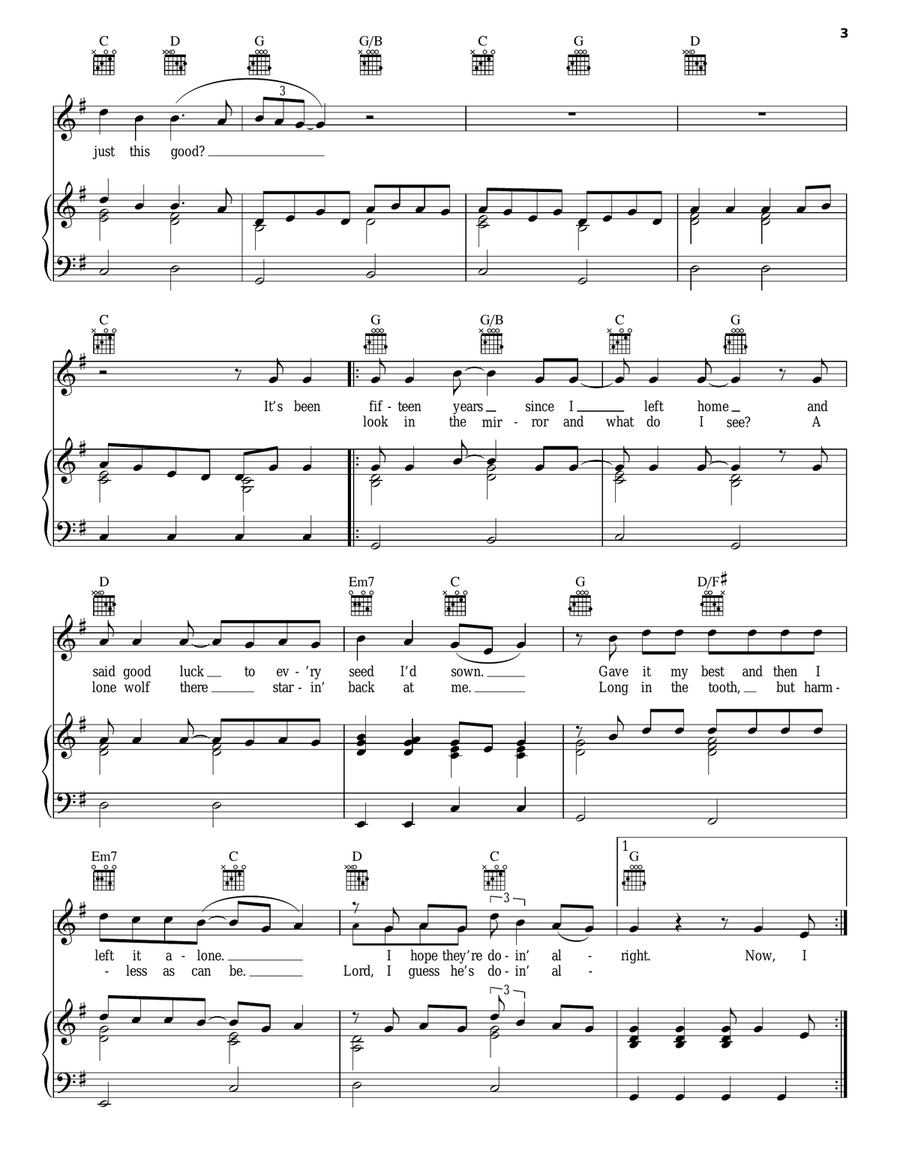 It's A Great Day To Be Alive Acoustic Guitar scores gallery preview page 3