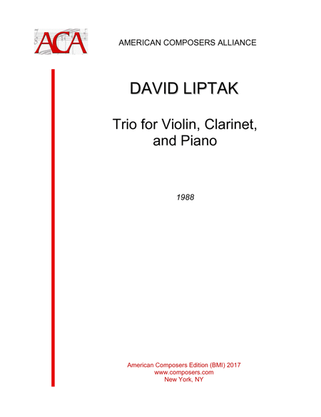 [Liptak] Trio for Clarinet, Violin, and Piano