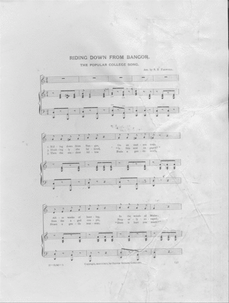 Riding Down From Banjor Voice scores gallery preview page 2