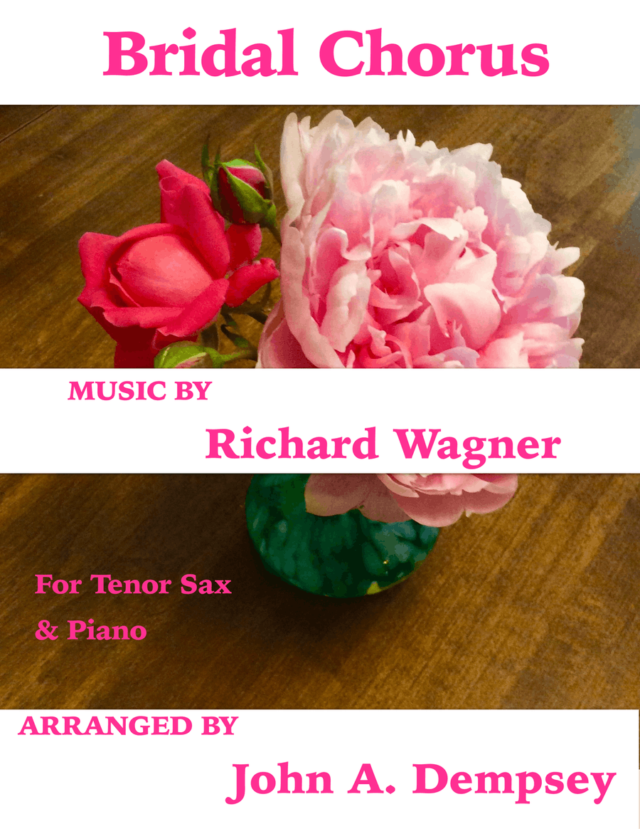 Bridal March (Here Comes the Bride): Wedding Duet for Tenor Sax and Piano Woodwind Duet scores gallery preview page 1