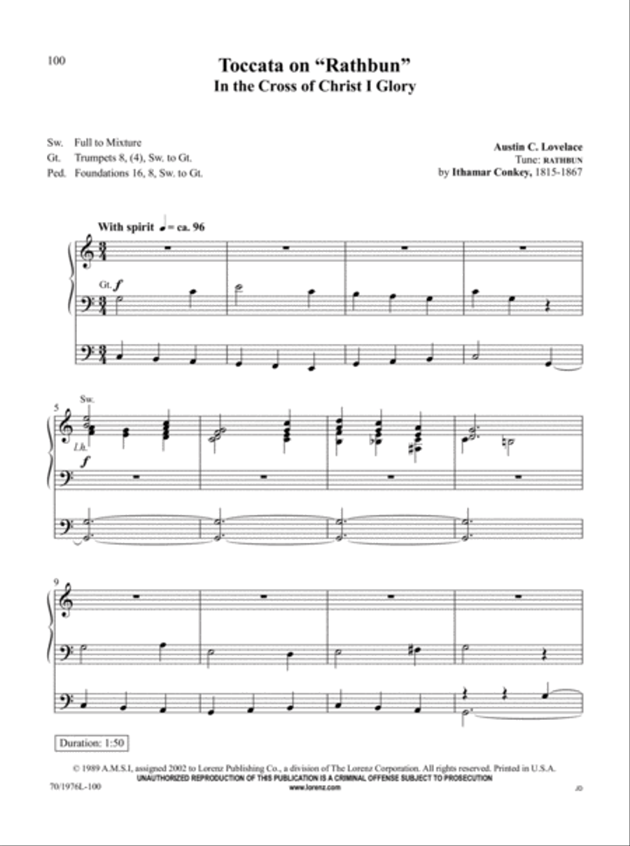 The Organist's Library, Vol. 60 Organ Solo scores gallery preview page 35