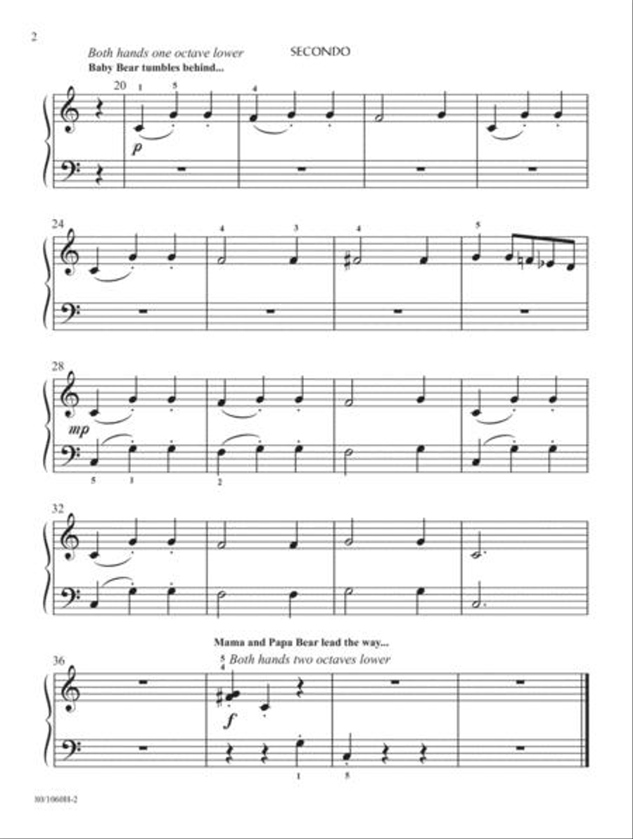 Bear With Me Duet Suite Easy Piano scores gallery preview page 3