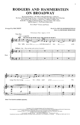Book cover for Rodgers and Hammerstein On Broadway (Medley) (arr. Mac Huff)