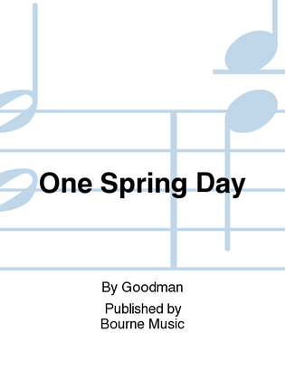Book cover for One Spring Day