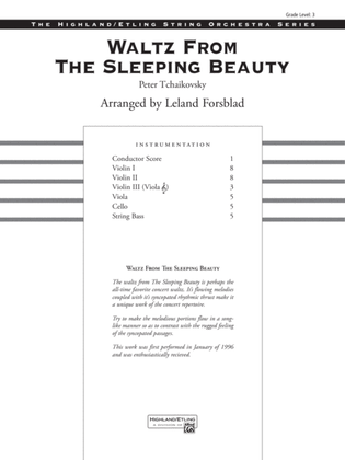 Book cover for Waltz from The Sleeping Beauty: Score