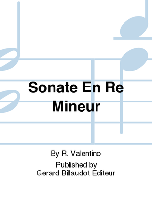 Sonate En Re Mineur