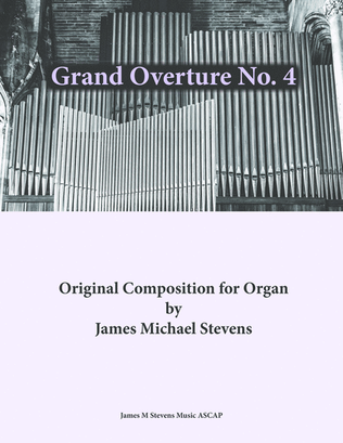 Book cover for Grand Overture No. 4 - Organ in C Major