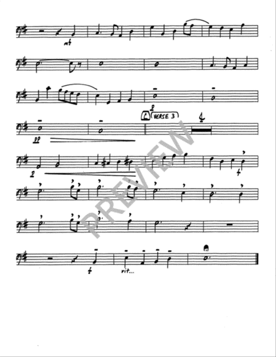 I Heard the Voice of Jesus Say - Instrument edition Trombone scores gallery preview page 11
