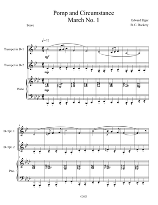 Pomp and Circumstance (Trumpet Duet with Piano Accompaniment)