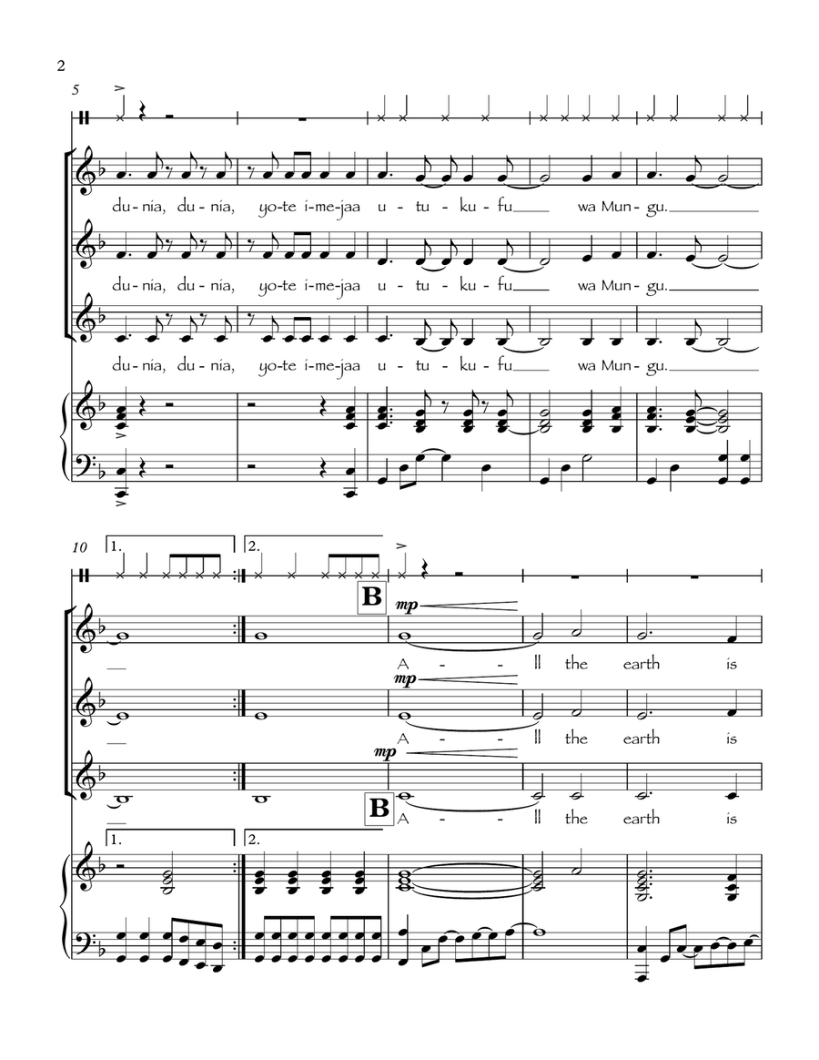 Uhuru! (SSA) SSA scores gallery preview page 2