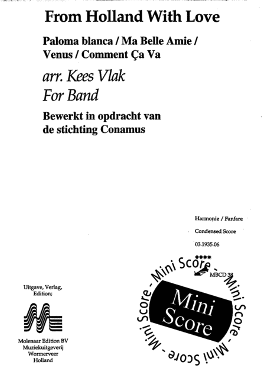 From Holland with Love Concert Band scores gallery preview page 3