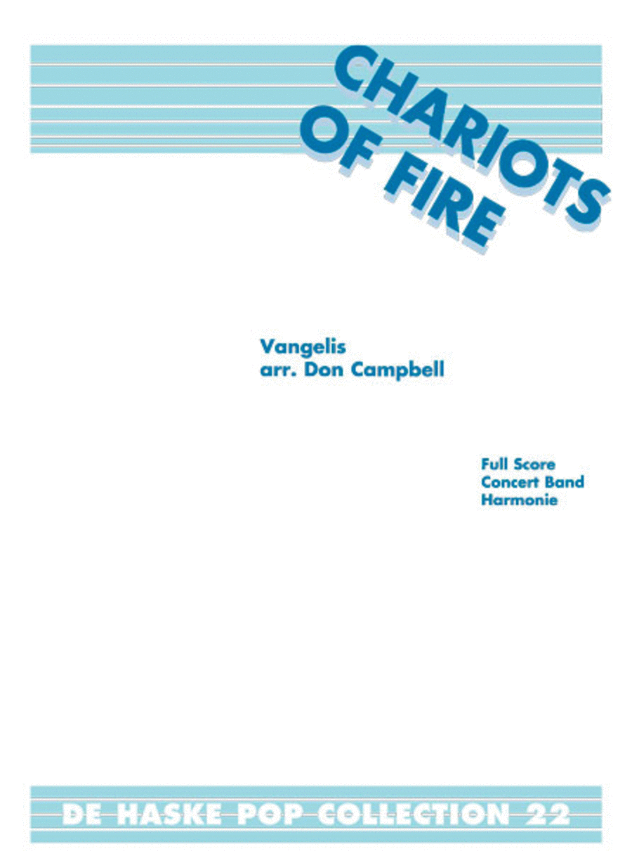 Chariots of Fire Concert Band scores gallery preview page 1