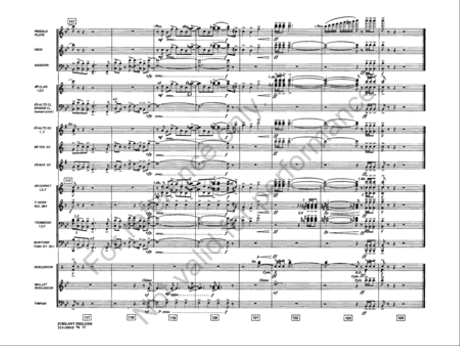 Jubilant Prelude Concert Band scores gallery preview page 18