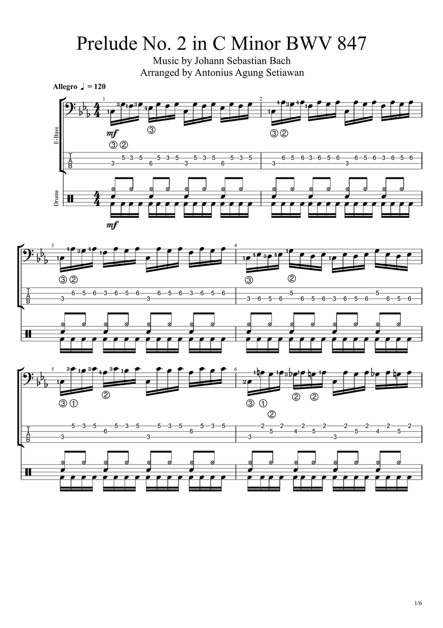 Bach for electric bass 2025