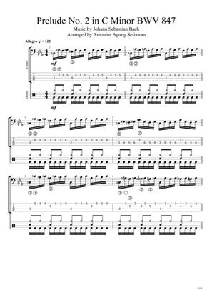 Prelude No. 2 in C Minor BWV 847 (Electric Bass Etude)