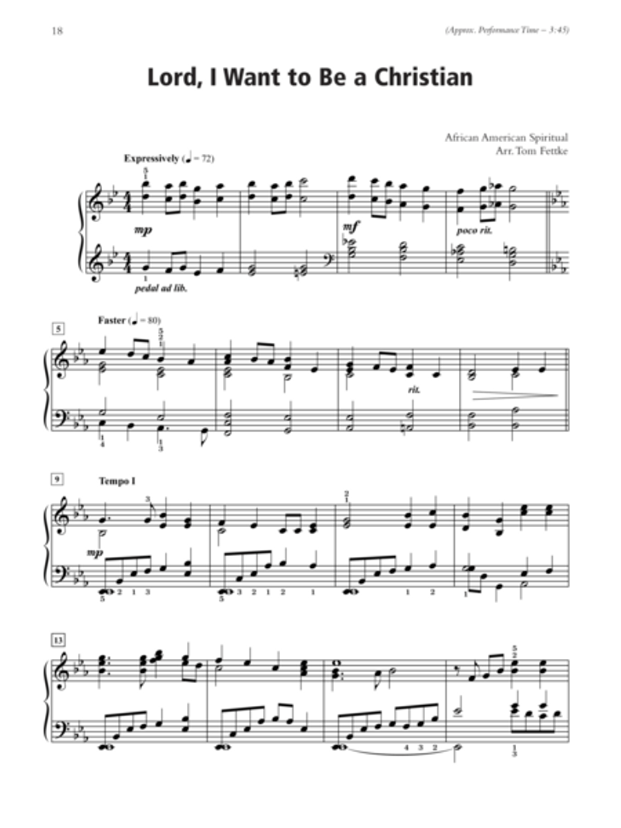 Spirituals with a Velvet Touch Piano Solo scores gallery preview page 4