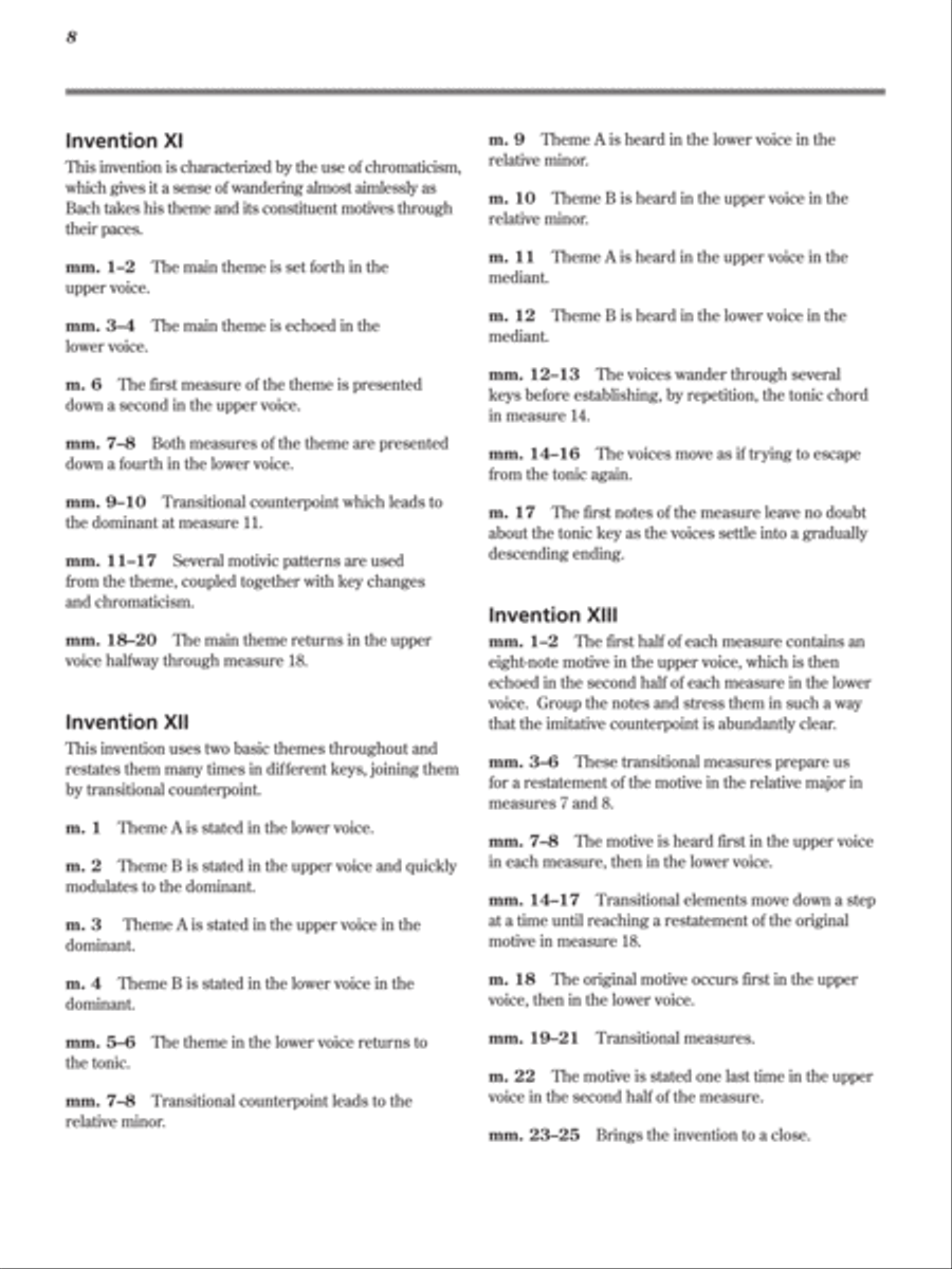 J. S. Bach -- 15 Two-Part Inventions Classical Guitar scores gallery preview page 9